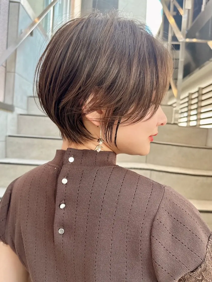 ショート カット 🩵縮毛矯正・ボブ 岩原朋也🩵のヘアスタイル