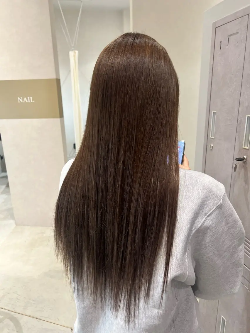 ロング エクステ 小池 夏美のヘアスタイル