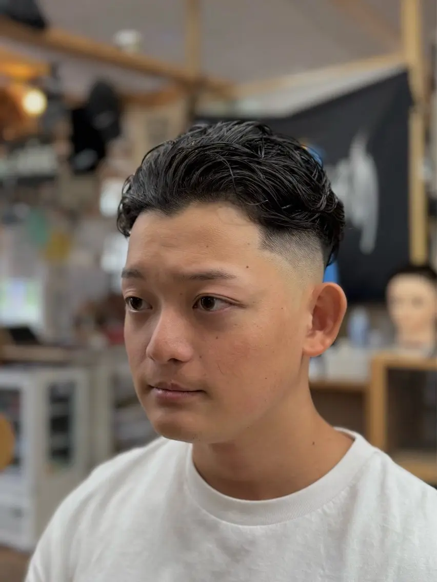 ミディアム ミディアムパーマ くせ毛 カット 藤澤 蓮のヘアスタイル