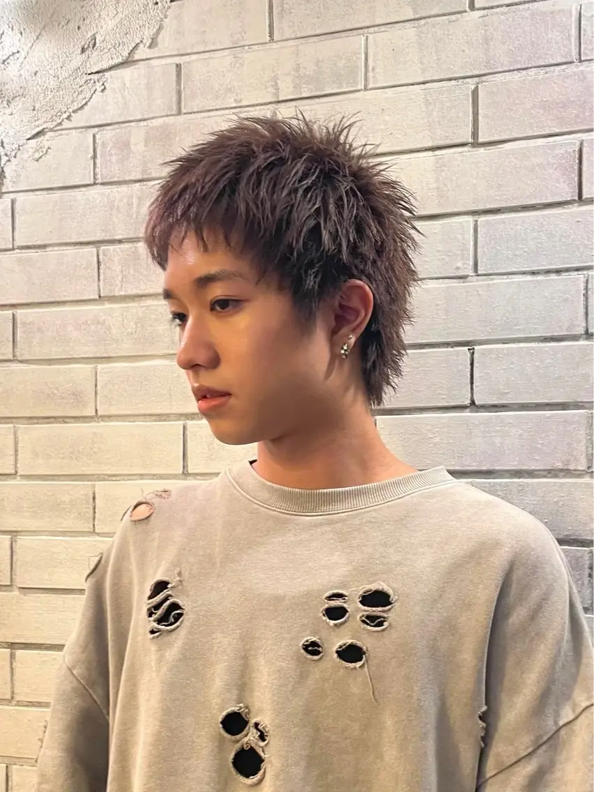 ショート カラー メンズ ✂︎メンズ特化千葉 パーマ優希のヘアスタイル