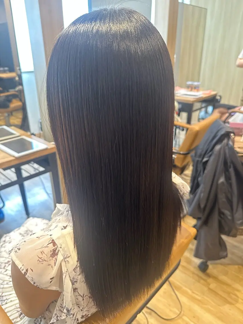 ミディアム カット 縮毛矯正 ✨✂️Nori ✂️✨のヘアスタイル