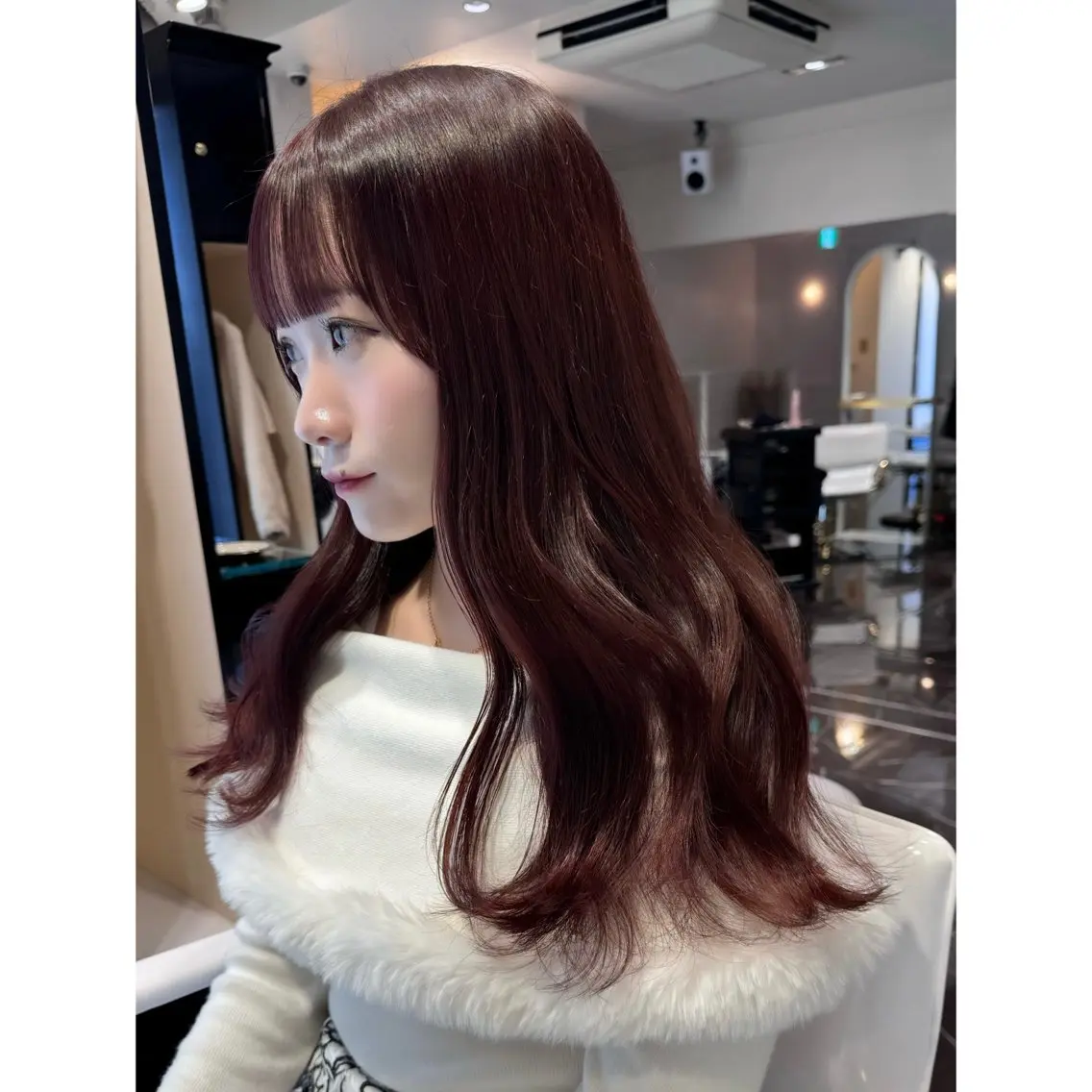 ロング カラー カット ヘアカラー miyu /トレンド カラー×艶髪のヘアスタイル