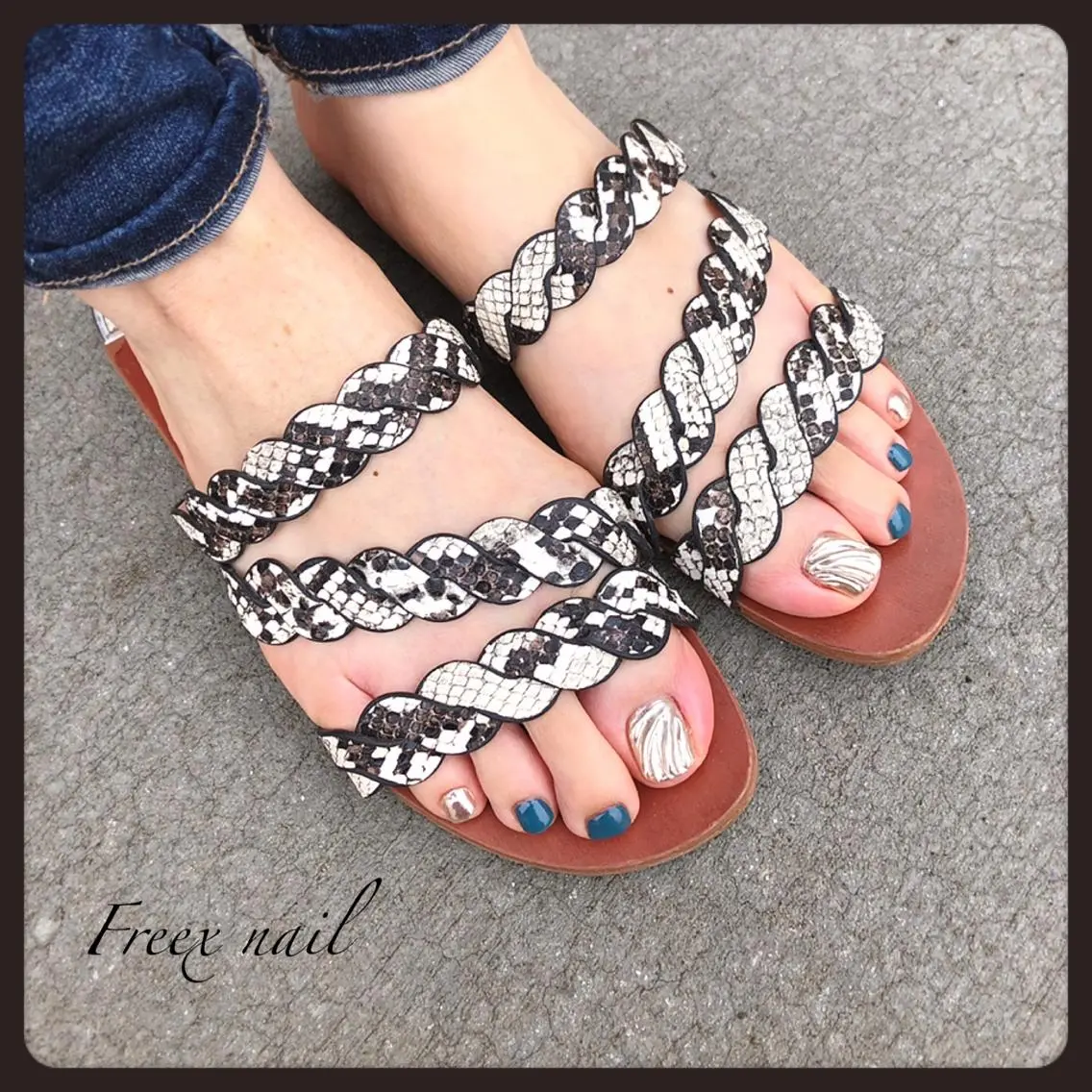 ネイル フットネイル freex nail /ニュアンス/個性派のネイルデザイン