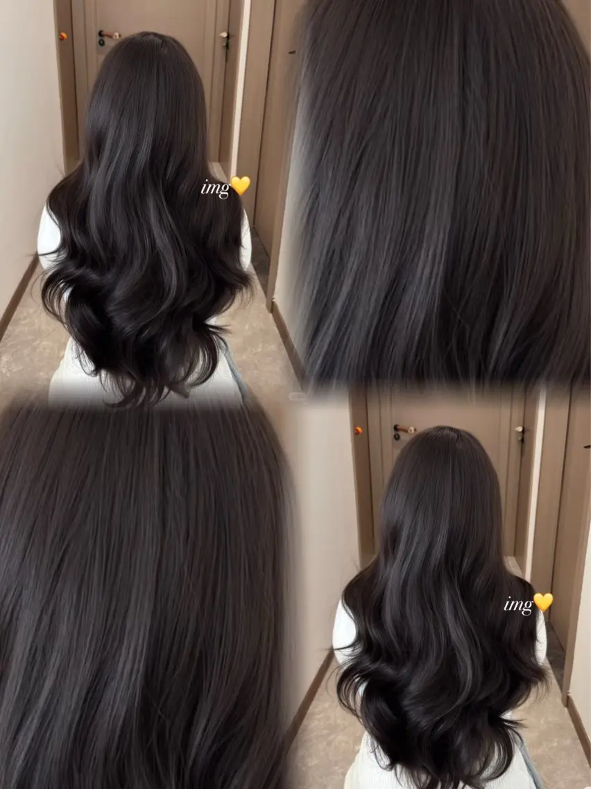 カラー 暗髪透明感🩵ྀི艶 カラー🦢みいのヘアスタイル