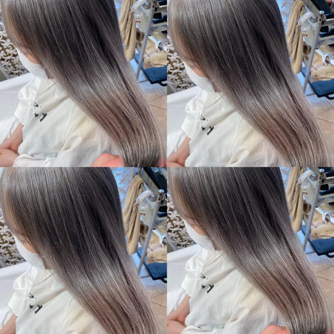 セミロング カラー ブリーチ ケアブリーチ シルバー 梅田中崎町髪質改善 /オキヒロト/エコルのヘアスタイル