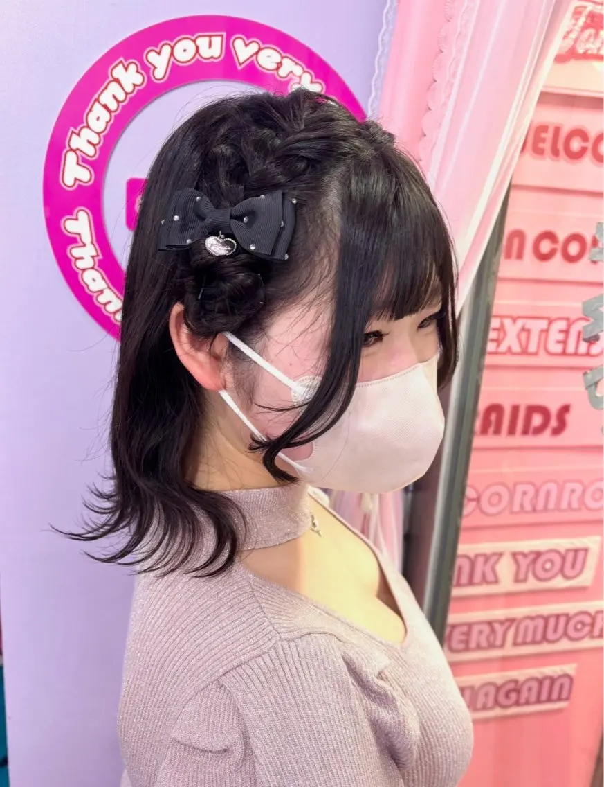 ミディアム ボブ ヘアセット TOY🐈‍⬛🎀 派手髪/地雷系のヘアスタイル