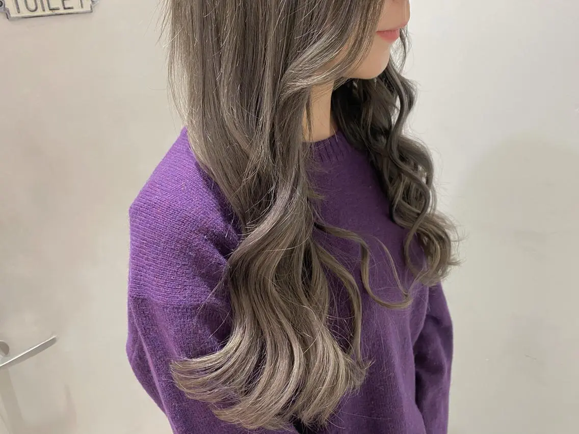 🌸ミニモ記念🌸1日2名限定❣️透明感カラー✨コテ仕上げ🫧の写真