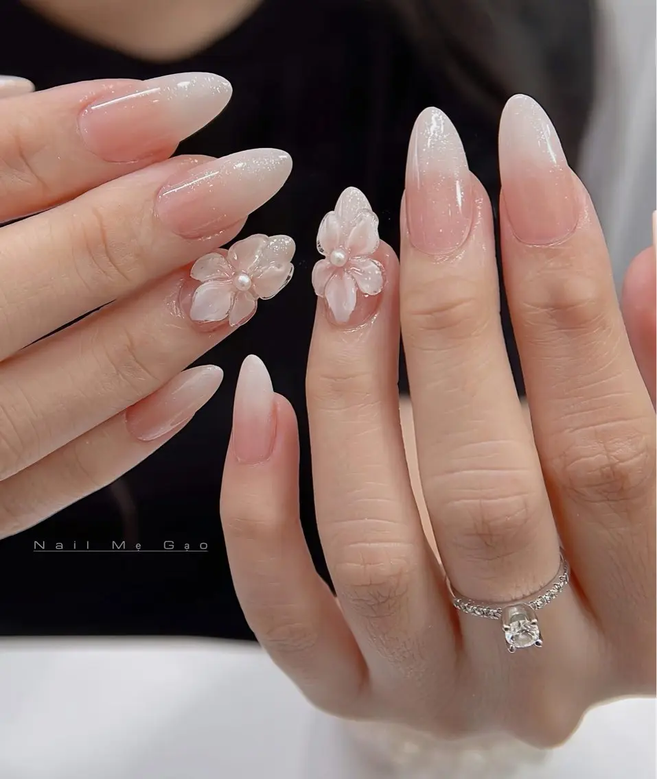 ネイル 長さ出し フレンチネイル ジェルネイル ガーリー 韓国ネイル Kawaii Chiba nailのネイルデザイン