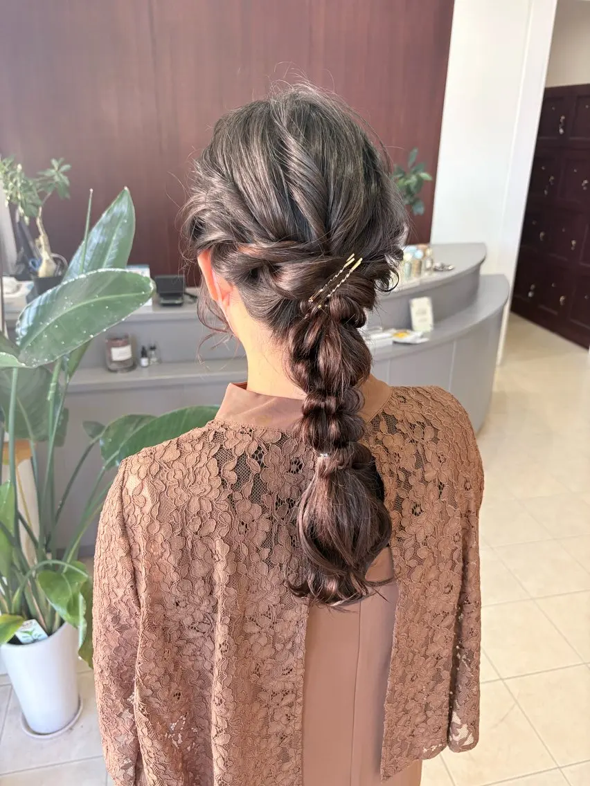 ロング ヘアアレンジ ヘアセット arika さやのマツエク・マツパデザイン