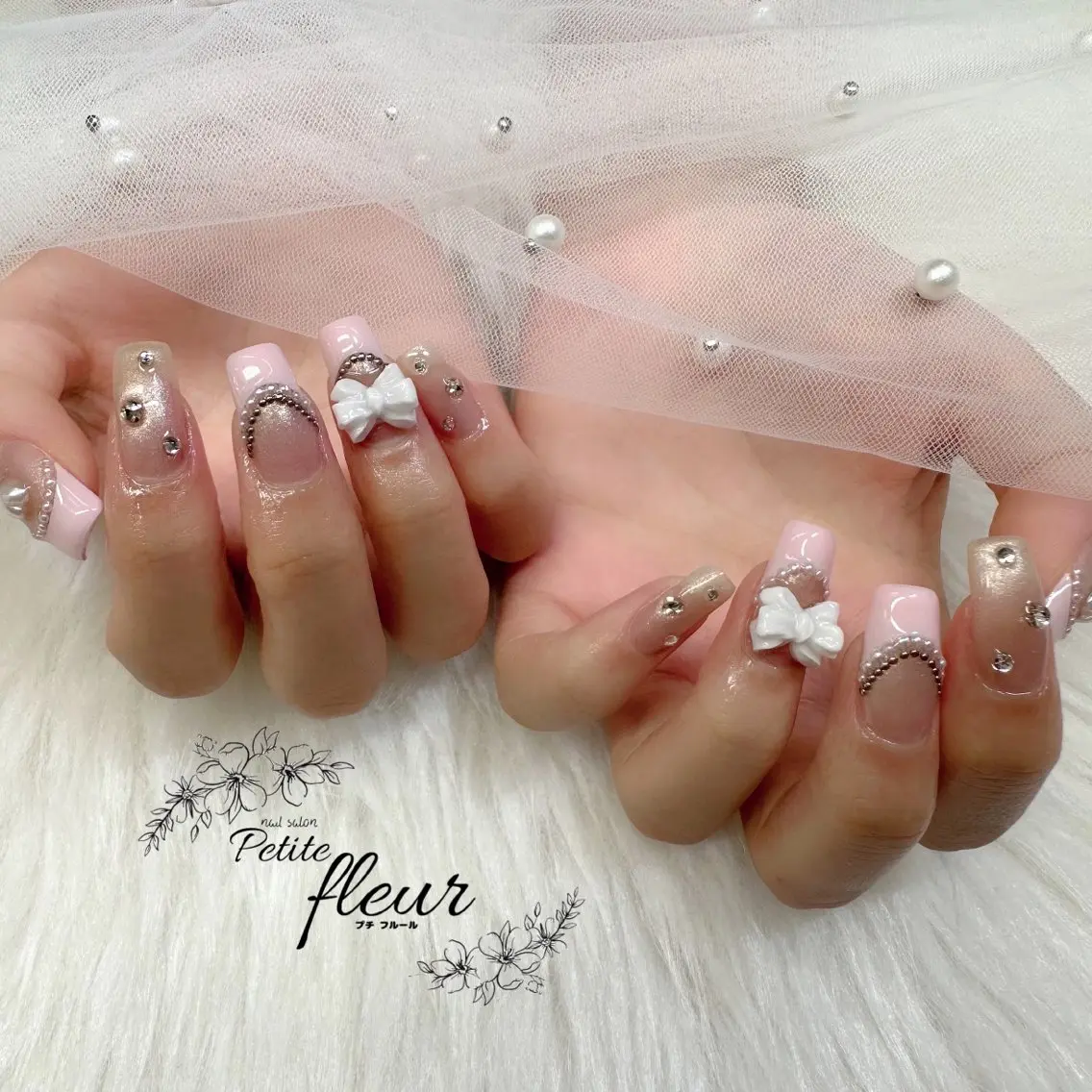 ネイル 持ち込み ❁⃘*。Petite fleur❁⃘*りさのネイルデザイン