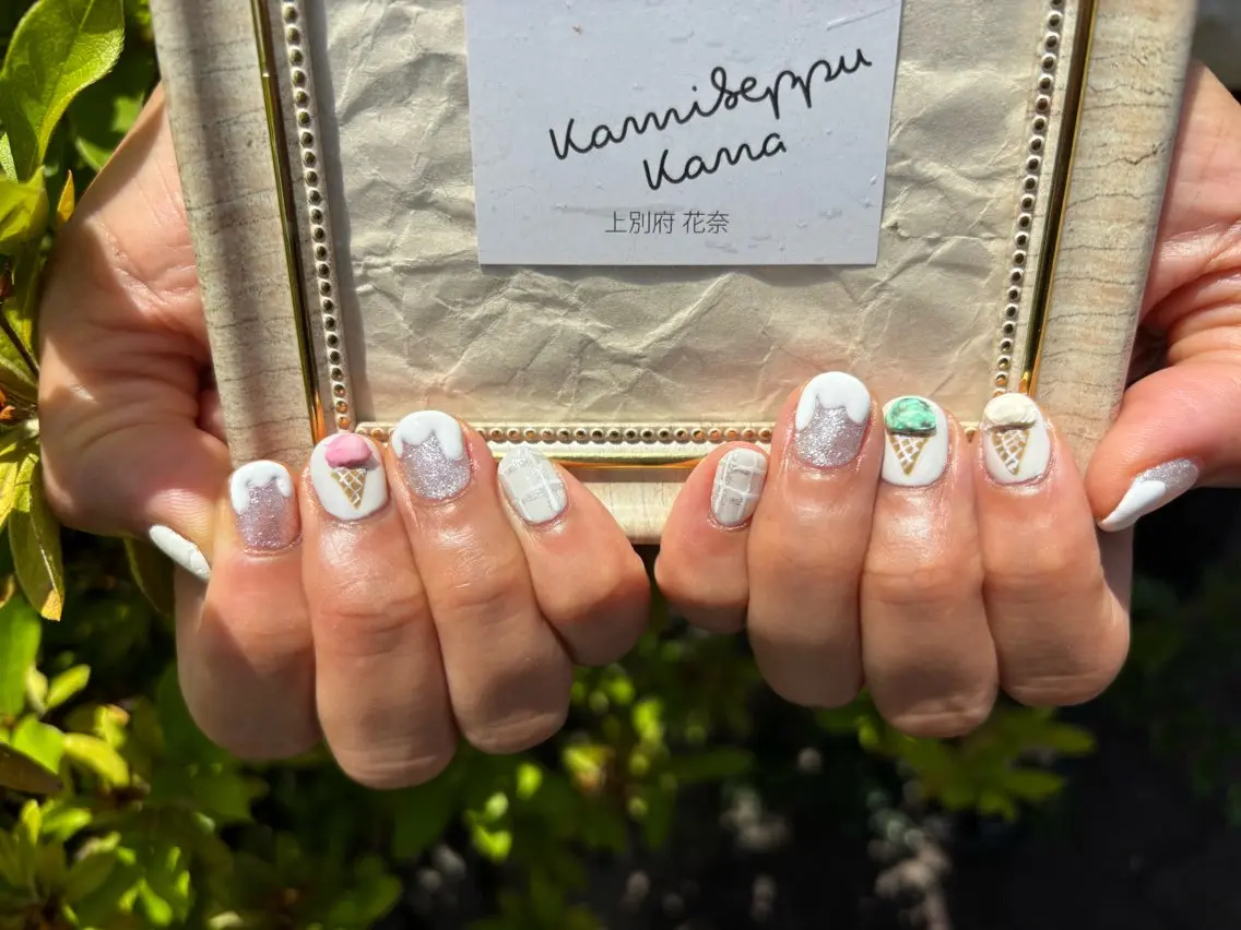 ネイル 持ち込み ハンドネイル BONITA 上別府のネイルデザイン