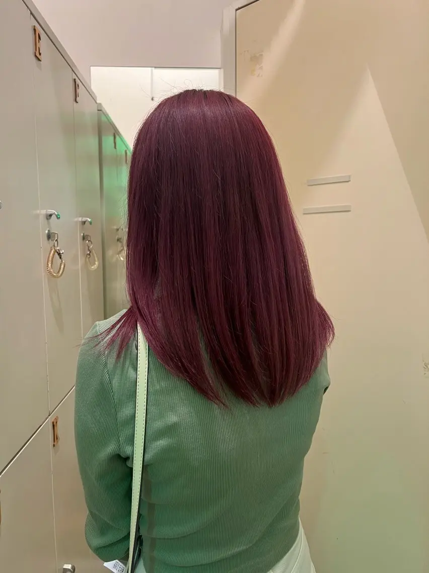 ミディアム ケアカラー トリートメント ヘアカラー トリートメント 髪質改善／ Miku✮*｡ﾟのヘアスタイル