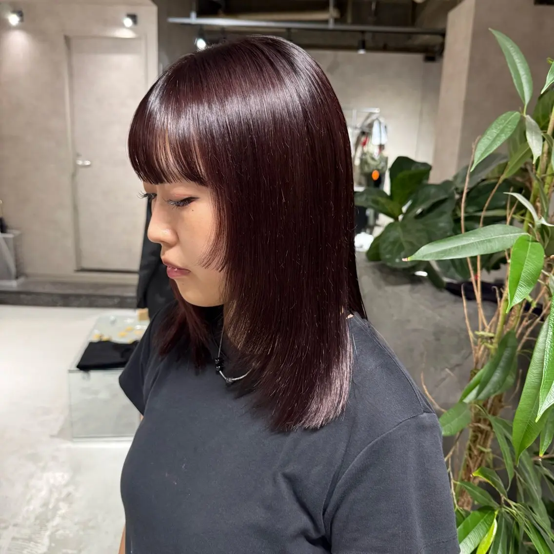 ミディアム カラー ブラウンカラー ヘアカラー 新潟万代/暖色・ 透明感カラー/アミのヘアスタイル