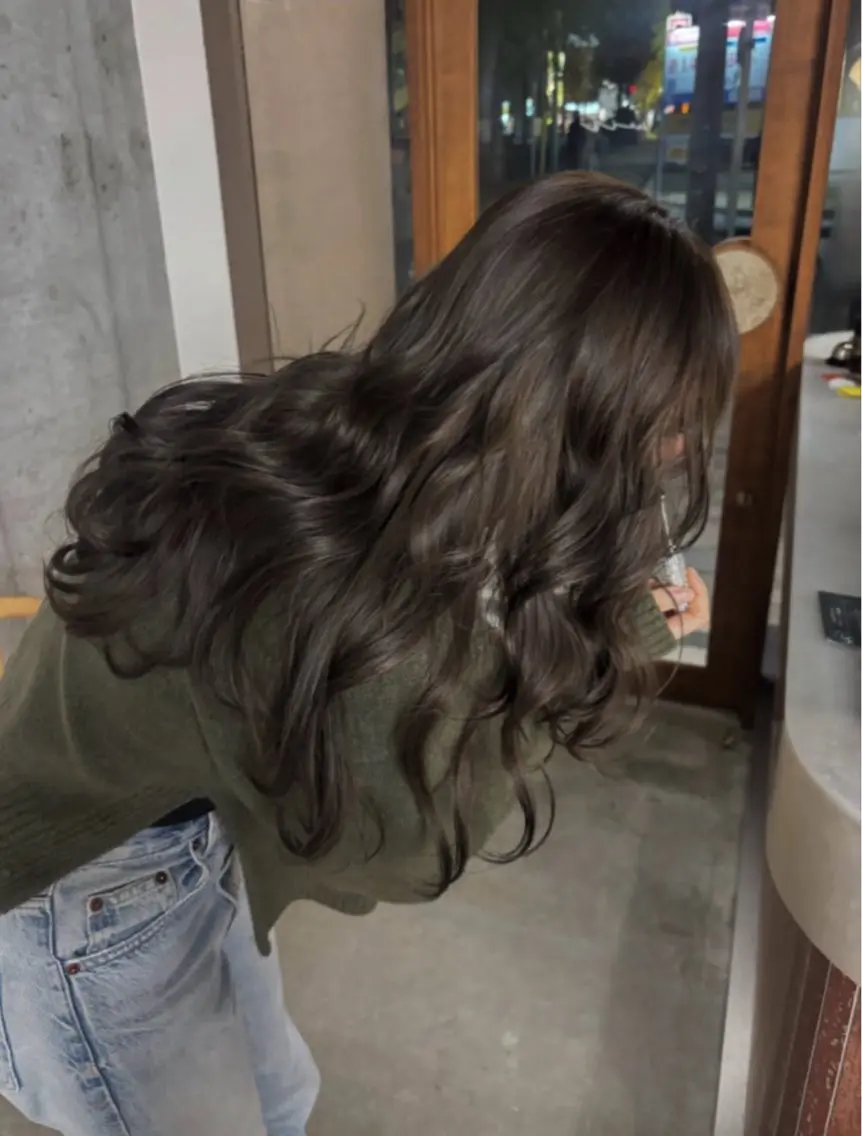 【ご褒美メニュー🕊️♡】艶髪カラー➕髪質改善トリートメント➕炭酸スパ🫧の写真