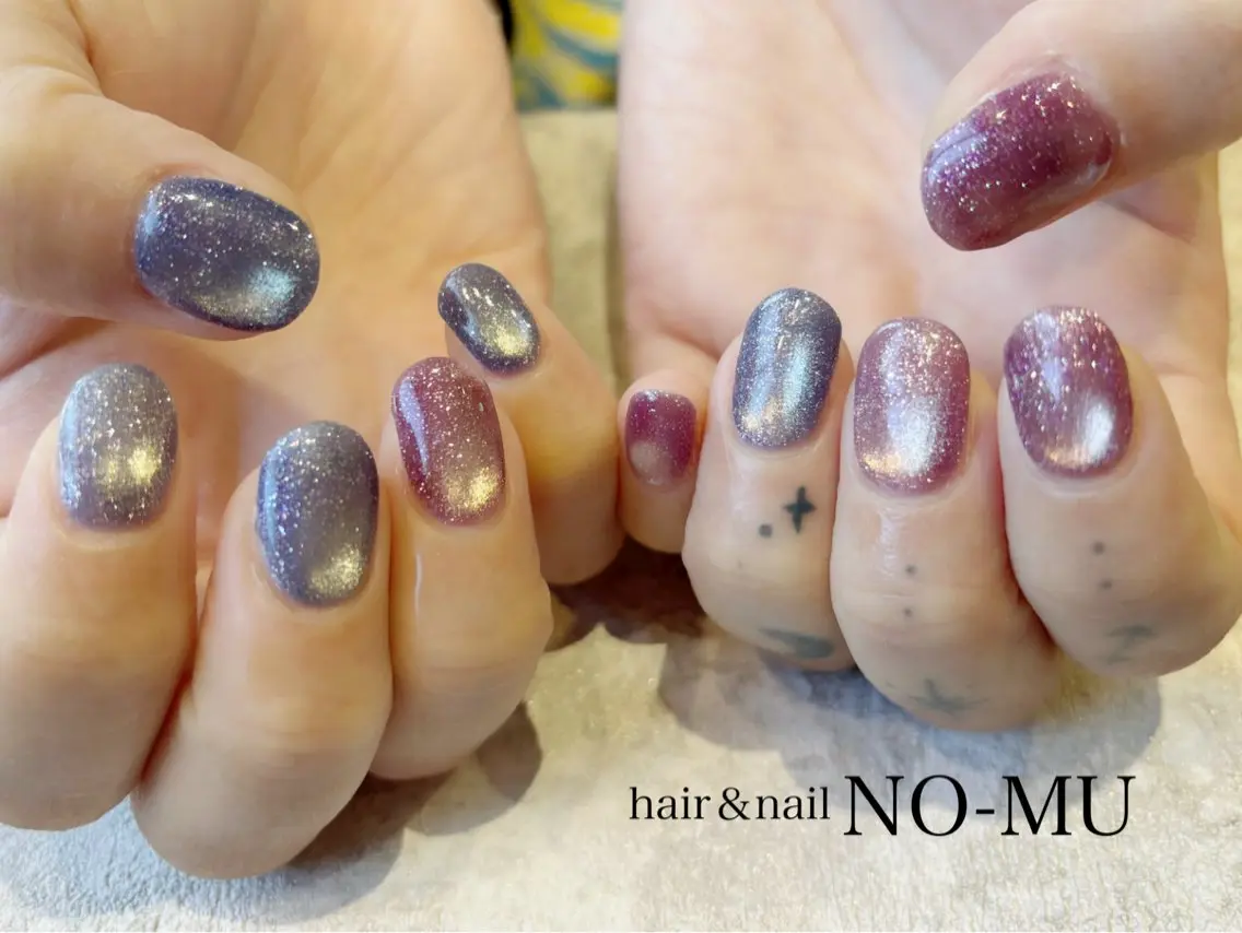 ネイル マグネットネイル ハンドネイル hair＆nail NO-MUのネイルデザイン