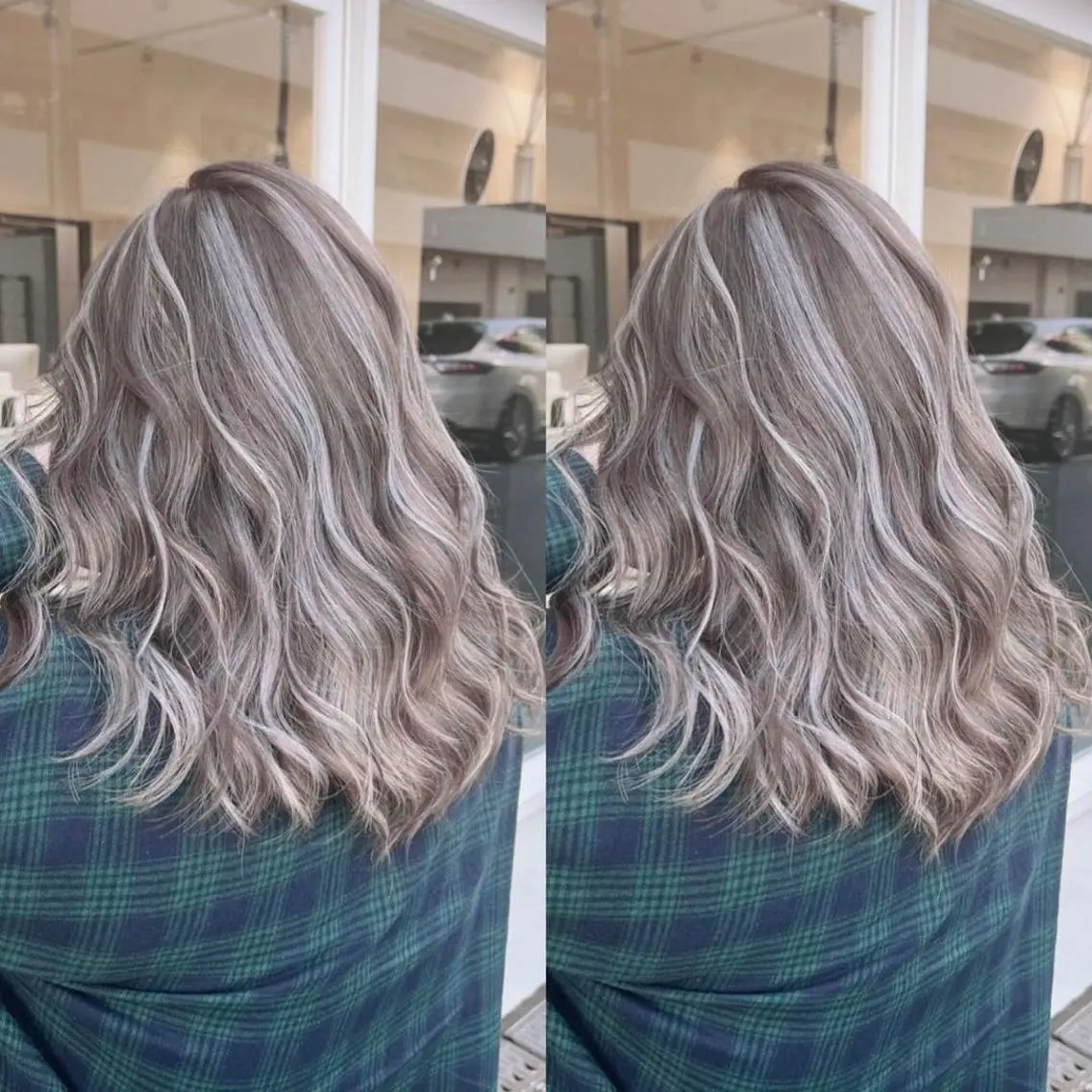 ロング カラー ブリーチ ケアブリーチ ハイライトカラー ハイライト 髪質改善 ヘアカラー 福西 洋斗のヘアスタイル