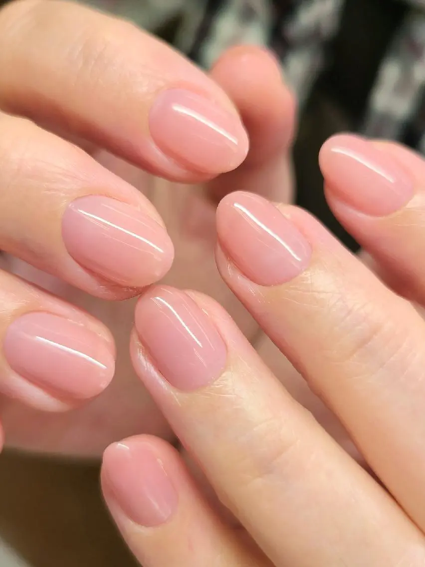 【オフ込】面接OKネイル❤️ナチュラルぷるぷるワンカラー★の写真