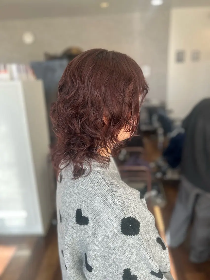 ミディアム カット パーマ お悩み、似合わせ提案 将真のヘアスタイル