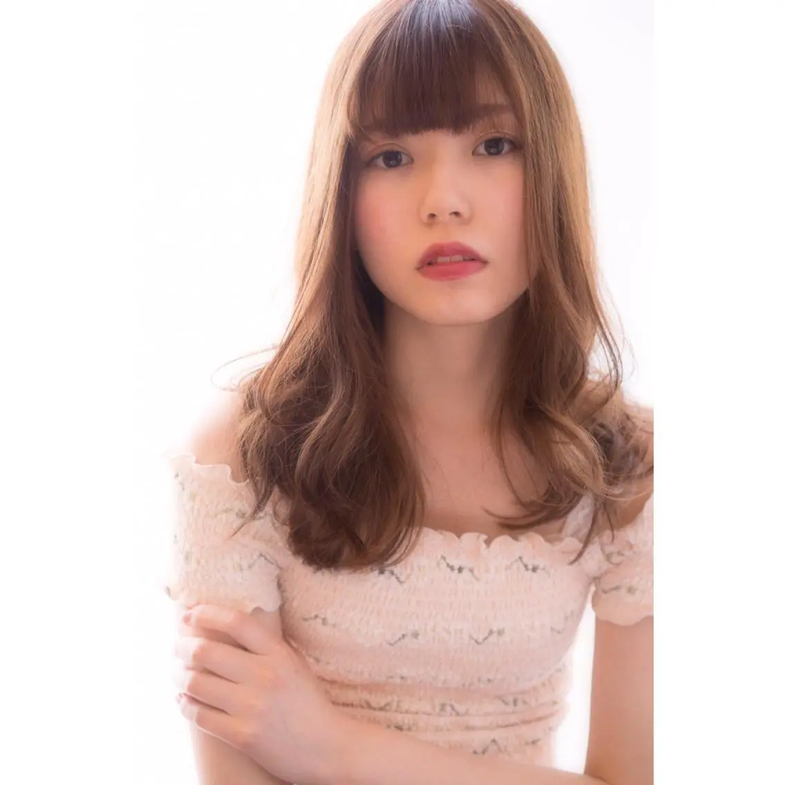 ロング カット ヘアカラー トリートメント 黒崎 伸治のヘアスタイル