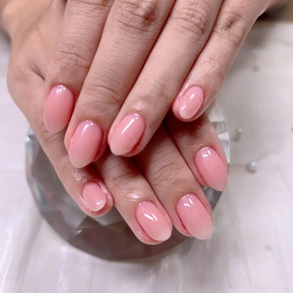 ネイル ワンカラーネイル ぷっくりネイル Cute Tips nailのネイルデザイン