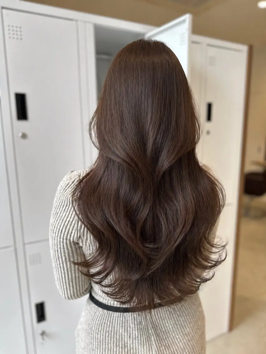 ロング ヘアカラー 🎀暖色/艶髪カラー 🎀YUMEのヘアスタイル