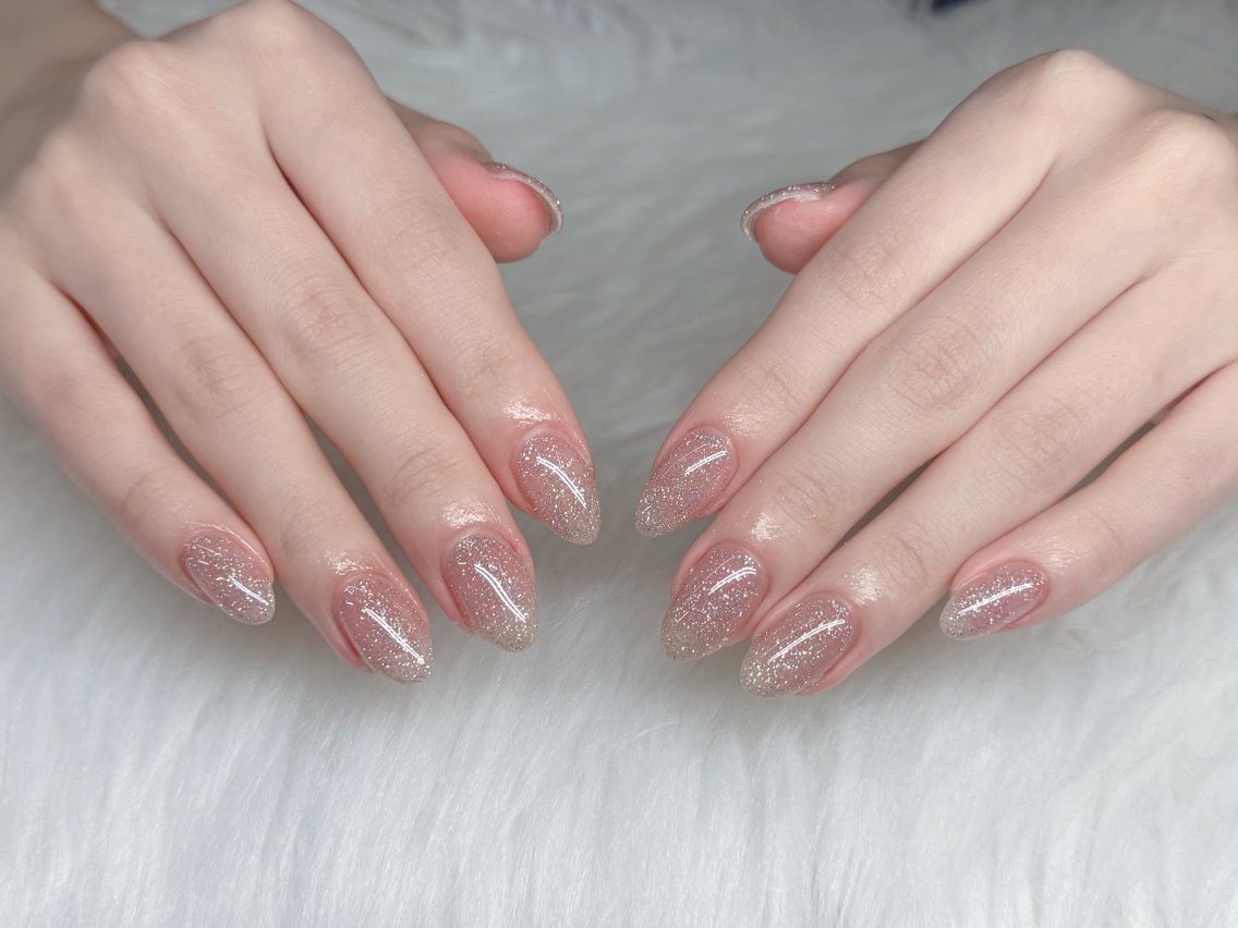 ネイル フラッシュネイル キラキラネイル ラメ(グリッター) ワンカラーネイル ネイルチップ ハンドネイル GOHOUBI Nail 心斎橋店のネイルデザイン