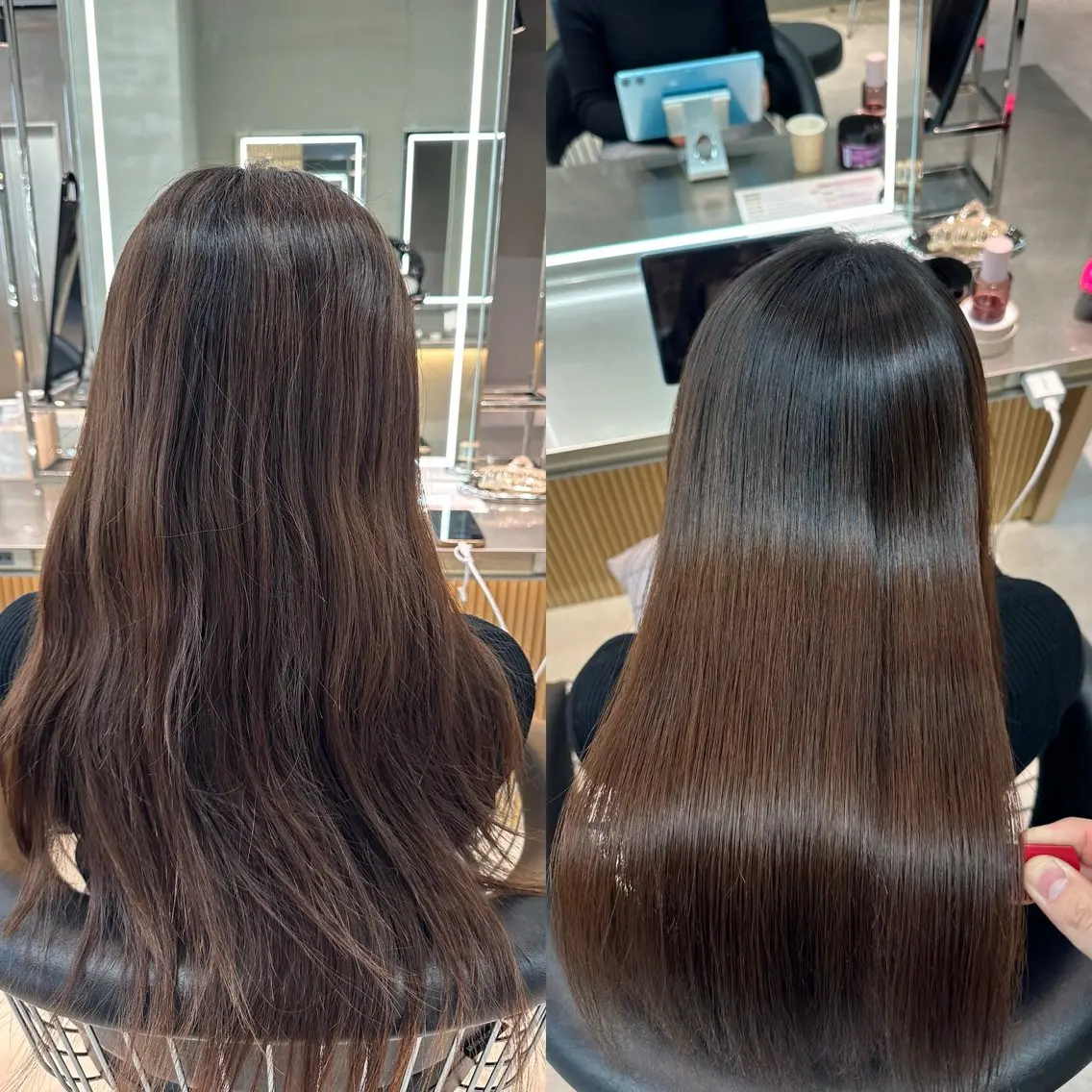 ロング カット 縮毛矯正 トリートメント ✨髪質改善特化✨副 店長椎葉信乃介のヘアスタイル