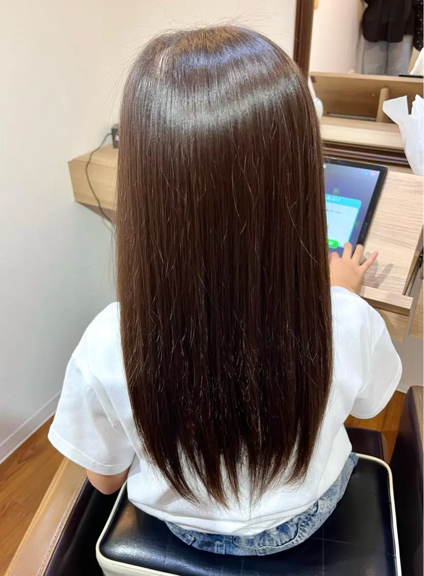ロング キッズ 縮毛矯正 【マリブ伊勢崎本店】 hiroのヘアスタイル
