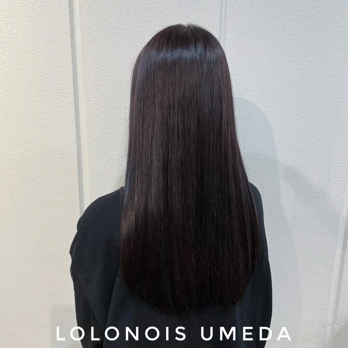 ロング カラー バイオレットカラー カット ヘアカラー トリートメント Lolonois梅田 /Okazaki:)のヘアスタイル