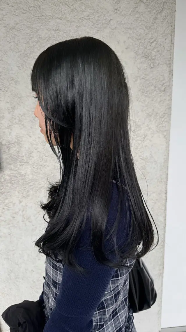 ロング ヘアカラー トリートメント 椎葉 祐也のヘアスタイル