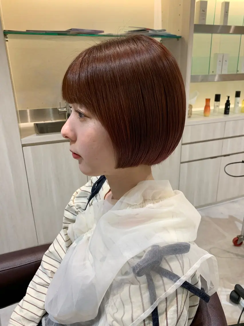 ショート ショートボブ ボブ ショートヘア カット ヘアカラー トリートメント Yuuki🌷名古屋 栄 カラー/ボブのヘアスタイル