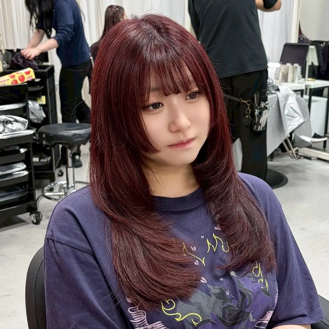 ロング カラー ブリーチ 透明感カラー ダブルカラー ハイトーンカラー インナーカラー ‎XELM高崎‎‎‎ ‎‎🤍Kyoka‎のヘアスタイル