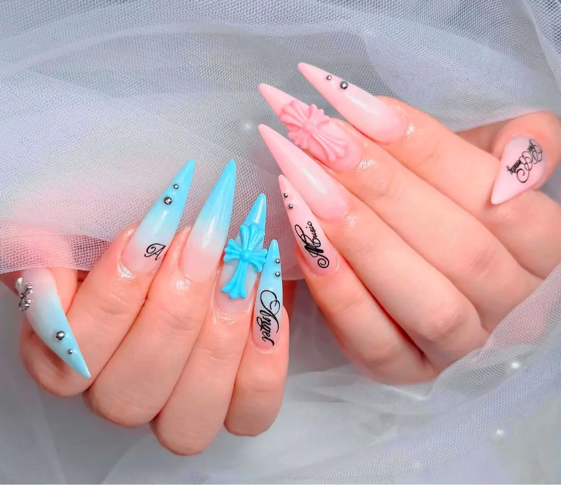 ネイル アートネイル 韓国ネイル 持ち込み ワンホンネイル ハンドネイル Lenie Kabukichoのネイルデザイン