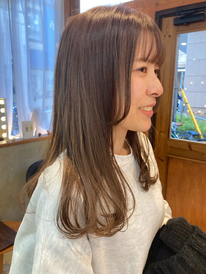 ロング カラー カット ヘアカラー 金子 歩実のヘアスタイル