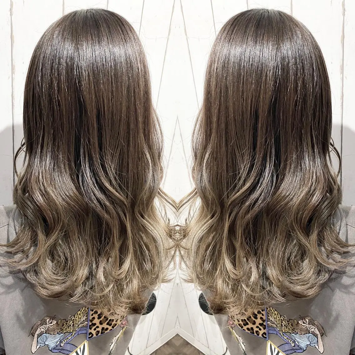 ロング カラー パーマ ヘアアレンジ アッシュ バレイヤージュ ベージュカラー ブリーチ 透明感カラー カット ヘアカラー トリートメント 👑指名率No.1 👑坂口飛翔のヘアスタイル