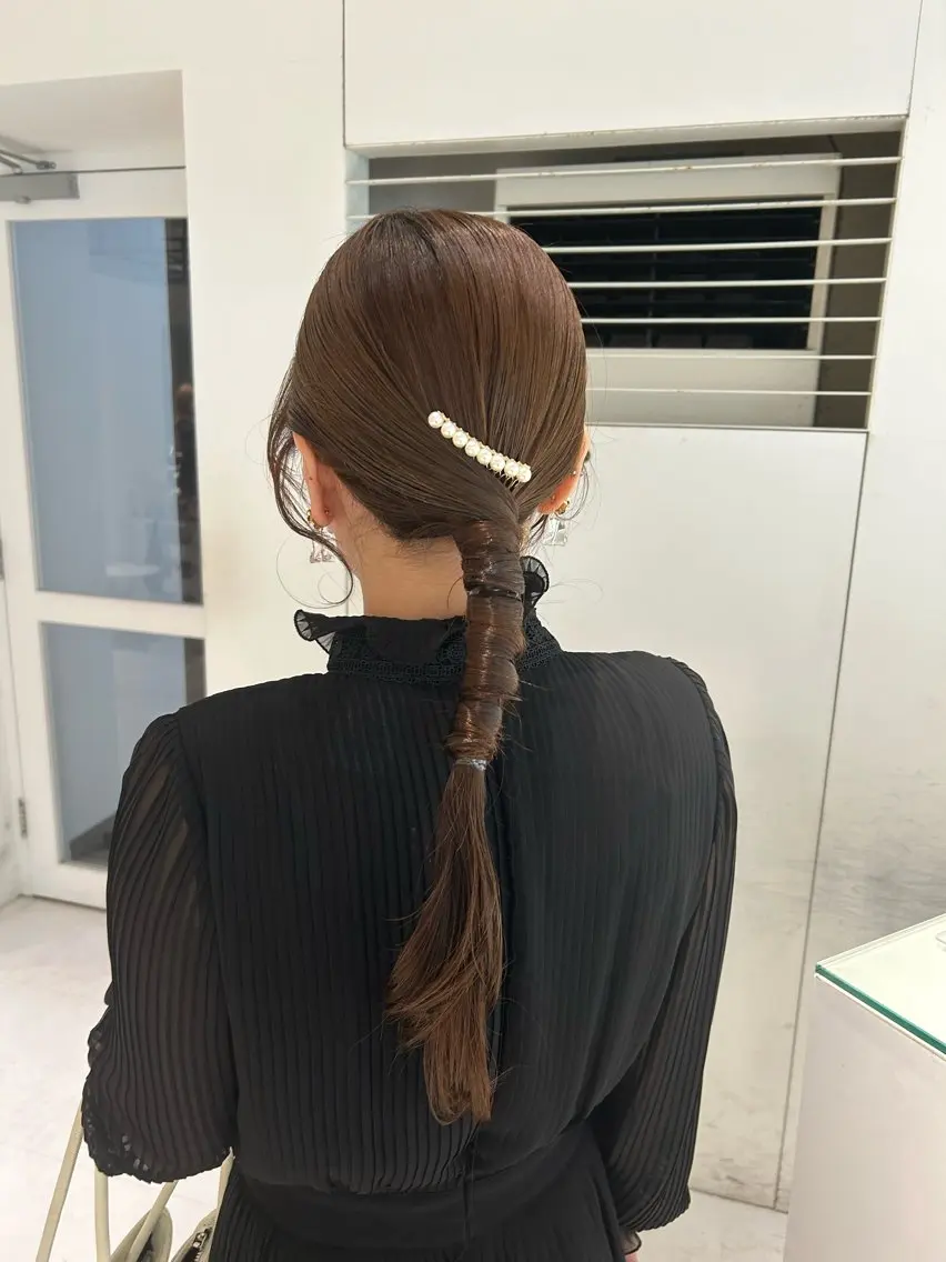 ロング ヘアセット 透明感color ˚✧₊amuのヘアスタイル