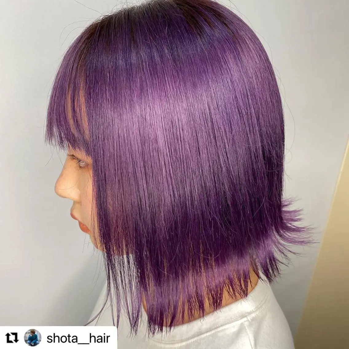 ミディアム カラー メンズ ピンクカラー パープルカラー 🩷Eny terrace🩷のヘアスタイル
