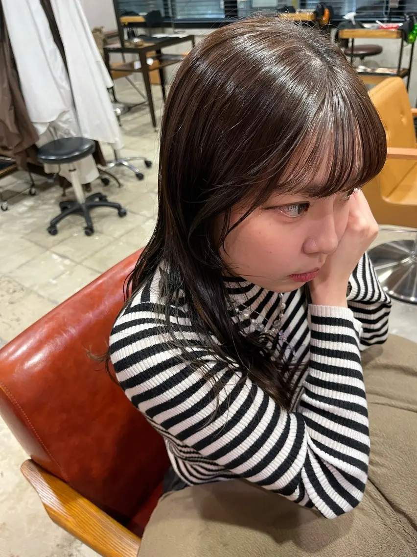 cut +前髪ストレート🪽♡の写真
