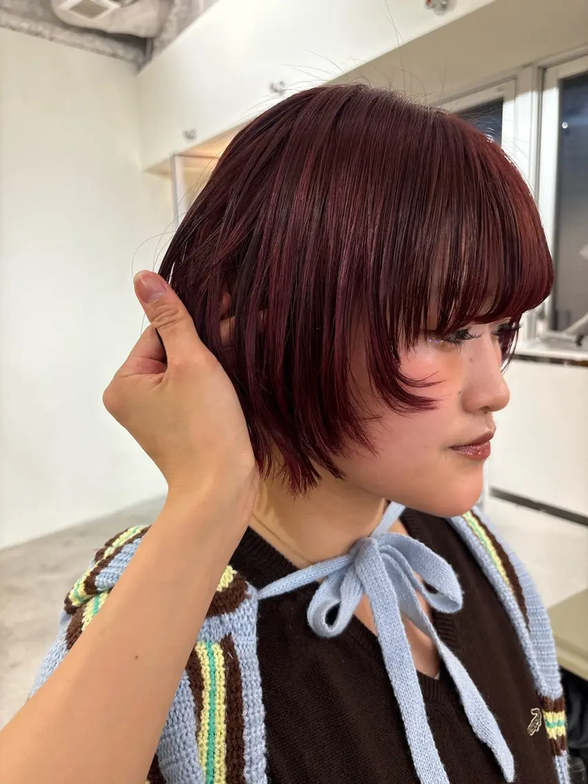 平日限定‼️❤️【リタッチも可能✨️】🤍ダメージレスブリーチ＋カラー+トリートメント 大阪/梅田/ブリーチカラーの写真