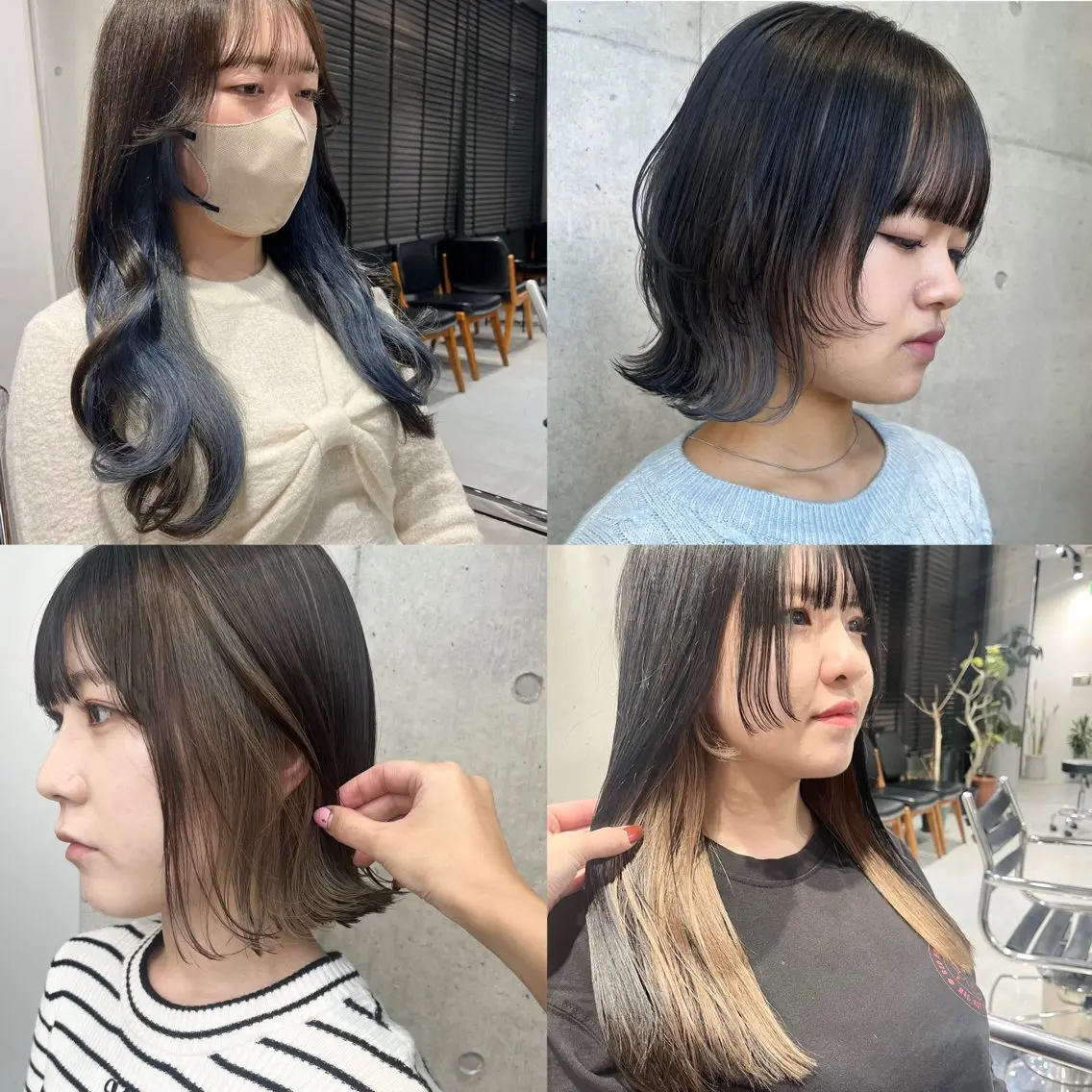 ロング カラー パーマ ヘアアレンジ カット ヘアカラー 透明感/オリーブ/ グレージュ/YUKAのヘアスタイル