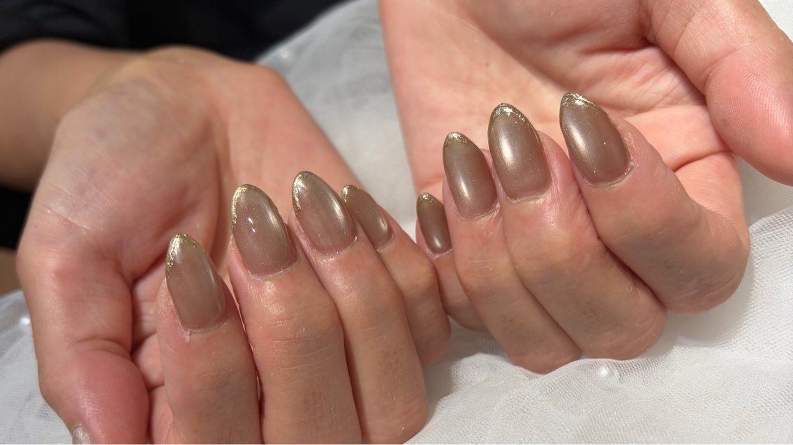 人気メニュー🫶ワンカラー💅--マグ&フラッシュ🆗--ちゅるんネイル ¥3500【オフ込】の写真