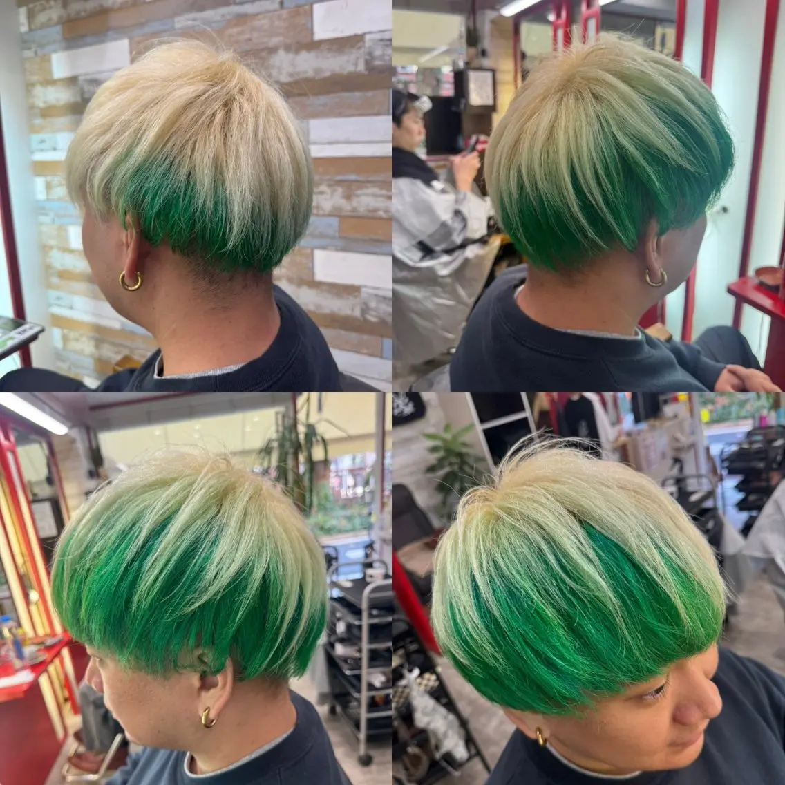 ショート カラー メンズ デザインカラー 看板犬がお出迎え◎ 初めてでも安心◎のヘアスタイル