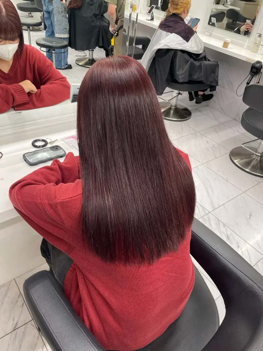 ロング カラー ヘアアレンジ ヘアカラー トリートメント ヘアセット 💗横浜美容室 💗HARUNAのヘアスタイル