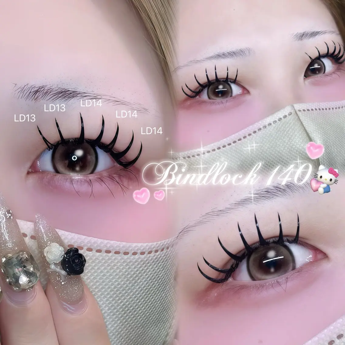 10月限定🉐✨【🖤濃さMAX ×モチ🖤】バインド140〜160束🎀⟡.· LC・LDカール +1,100円の写真