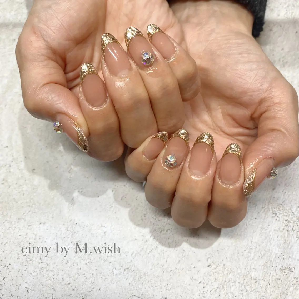 ネイル フレンチネイル ガラスフレンチ CLALA 🌼kimikoのネイルデザイン