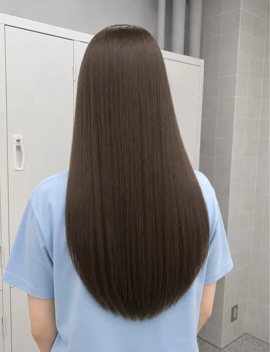 ロング ヘアカラー トリートメント 透明感カラー/髪質 改善🎀suzukaのヘアスタイル