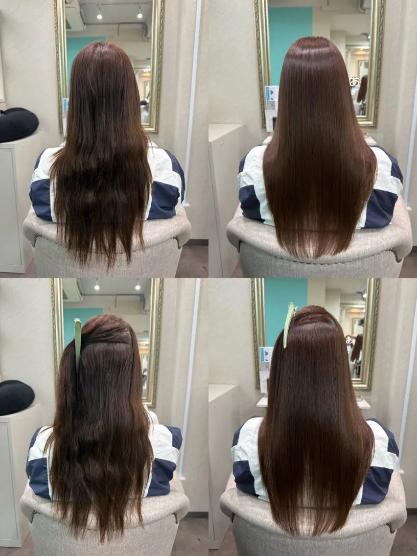 ロング 縮毛矯正 ヘッドスパ 髪質改善/縮毛矯正 アンナ🍊のヘアスタイル
