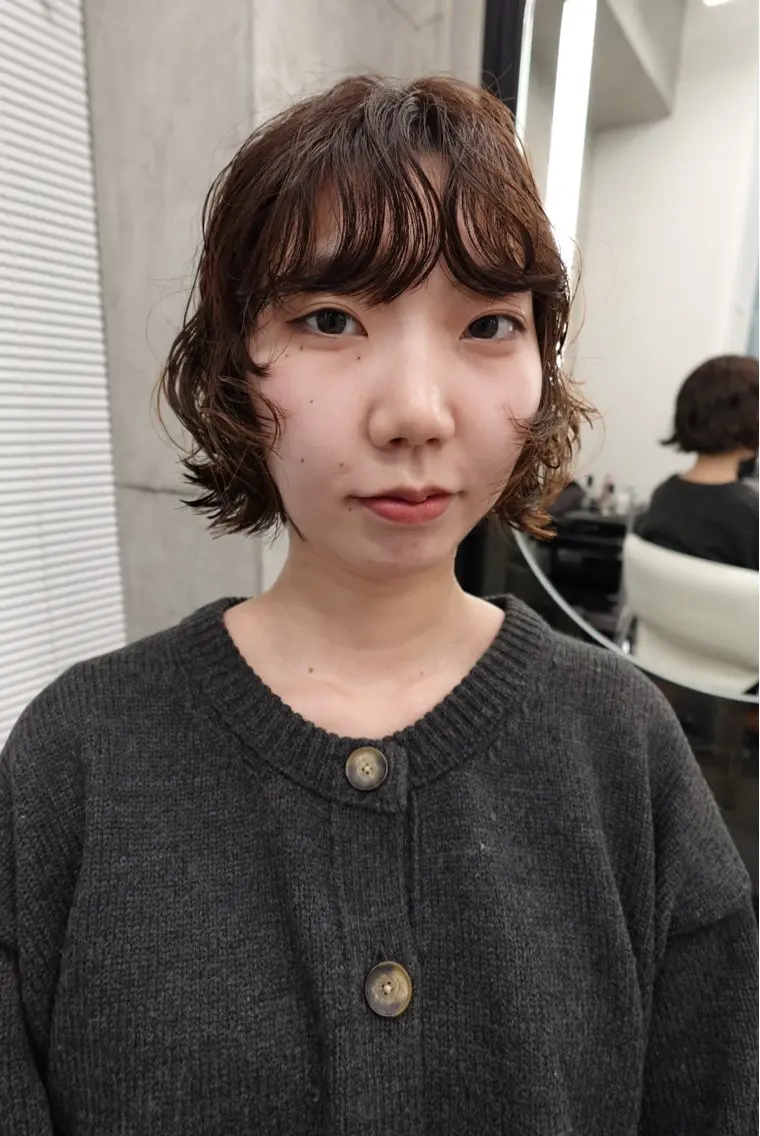 ミディアム ミディアムパーマ ボブ ボブパーマ無料 /yuukiのヘアスタイル