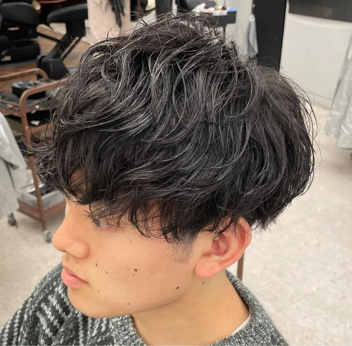 パーマ メンズ 京都河原町 メンズパーマ助川龍哉のヘアスタイル