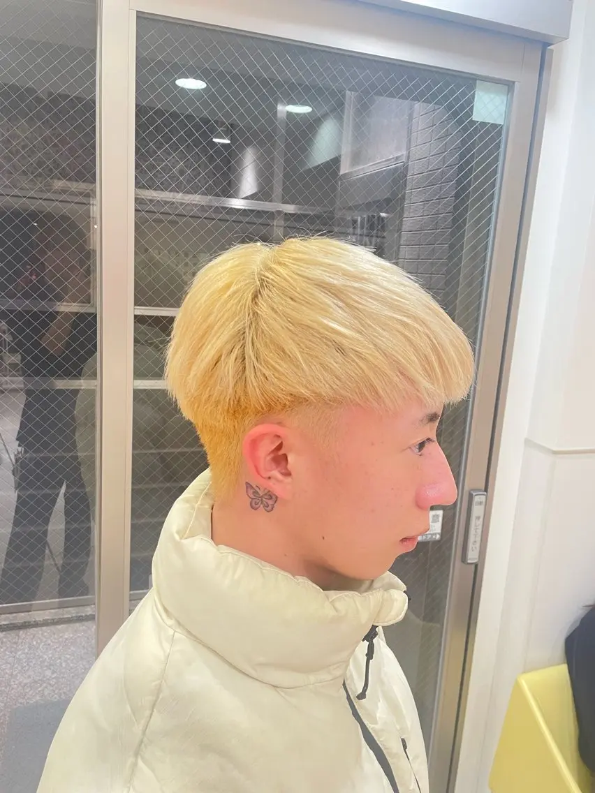 ショート カラー メンズ 𓊆美髪矯正𓊇岡田 昂樹のヘアスタイル